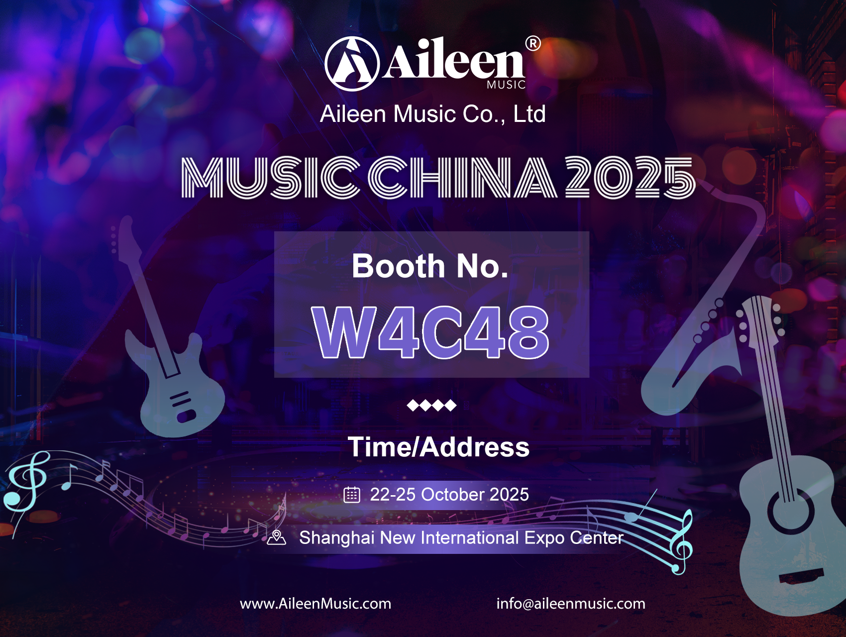 AILEEN MUSIC at Music China 2025 — Booth W4C48 